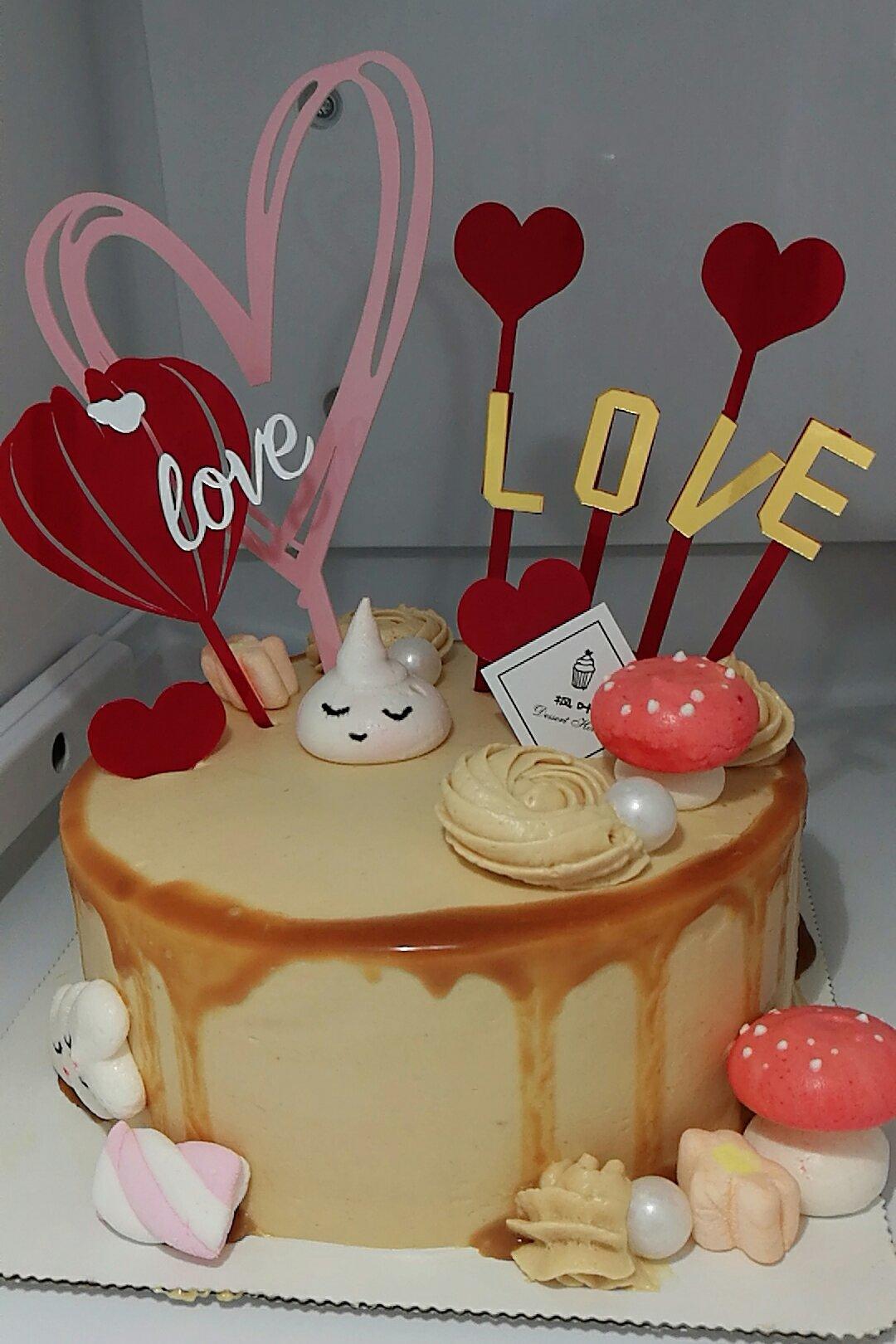 绝配焦糖咖啡奶油蛋糕（6寸）