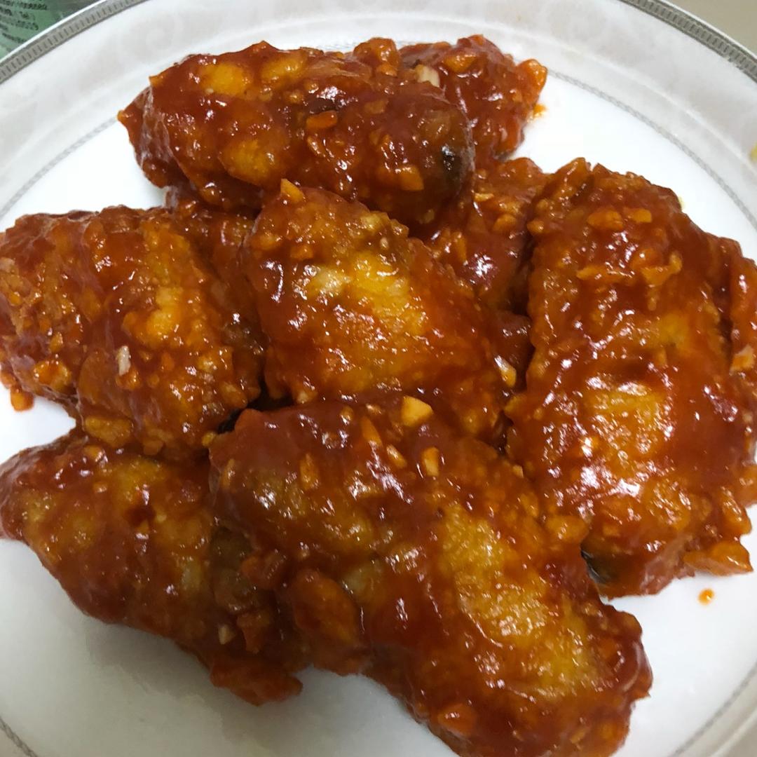 在家吃韩式炸鸡