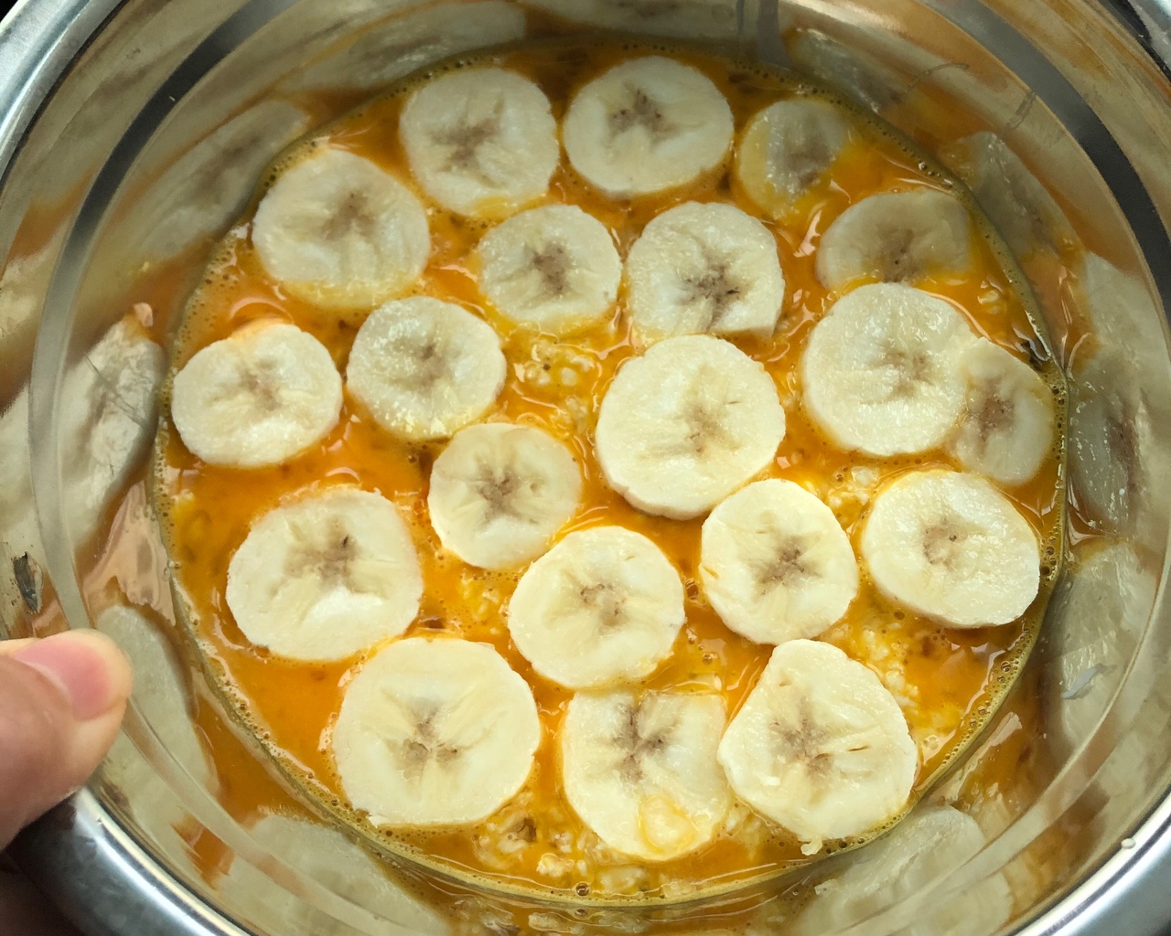 减脂早餐-燕麦烤香蕉的做法 步骤4