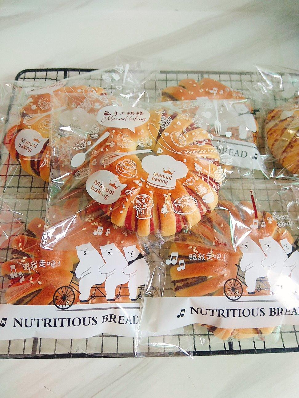 老式豆沙面包圈(只需一次发酵)