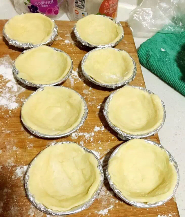 刘昕昕,做的自制蛋挞皮(千层酥皮)
