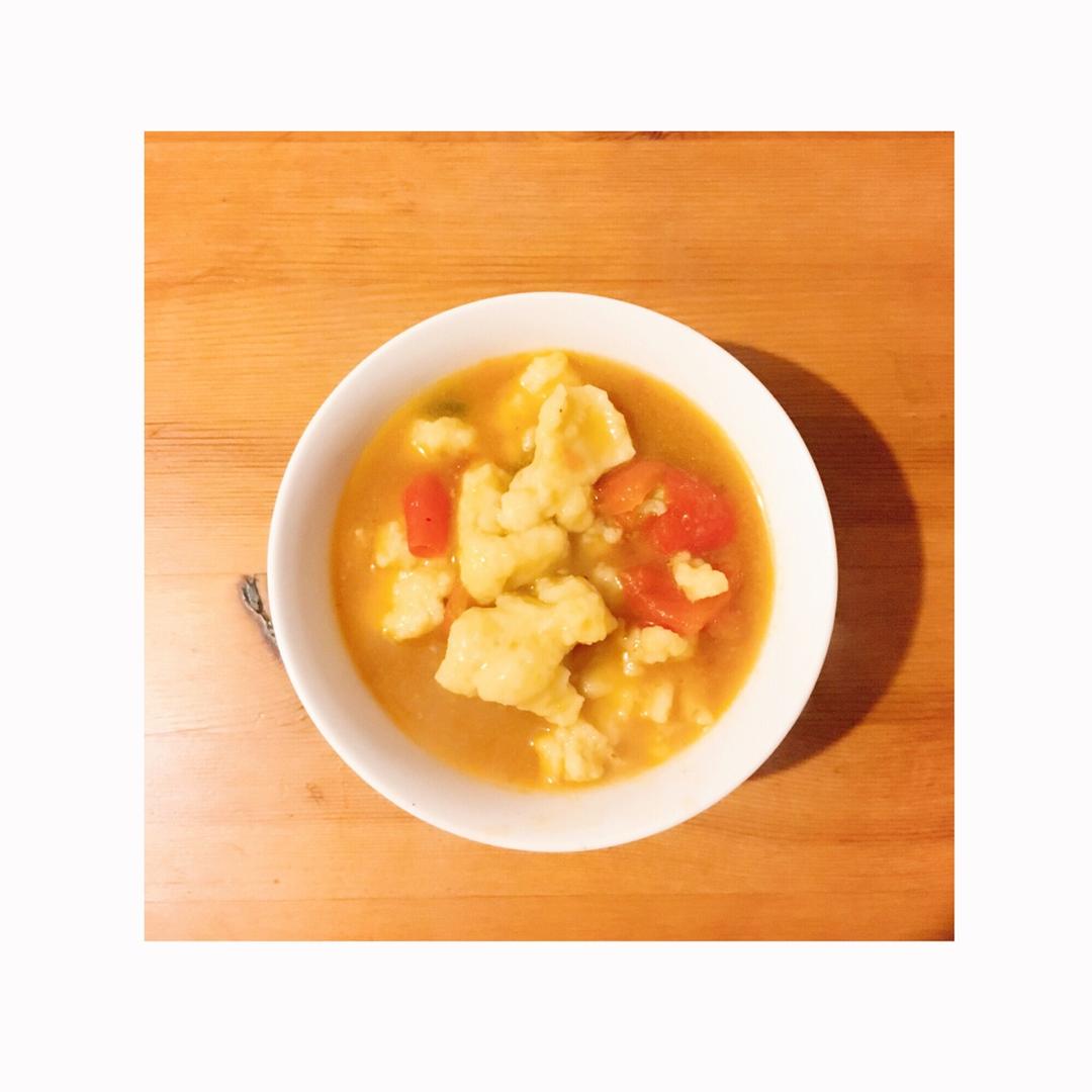 番茄鸡蛋疙瘩面