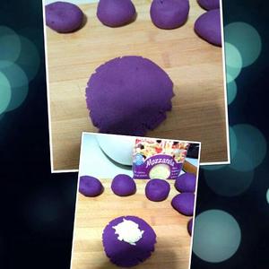 芝心紫薯饼的做法 步骤4