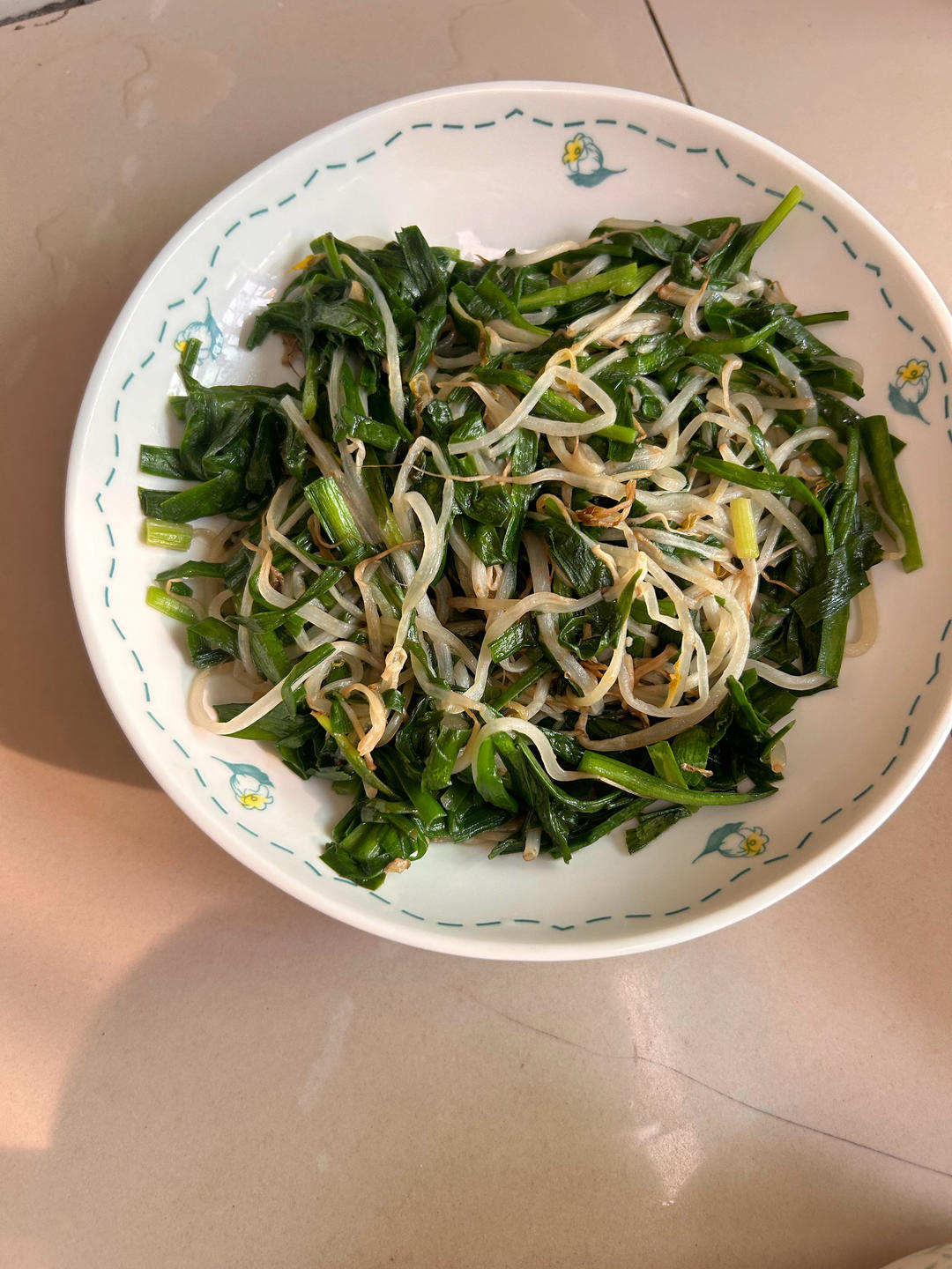 韭菜炒豆芽