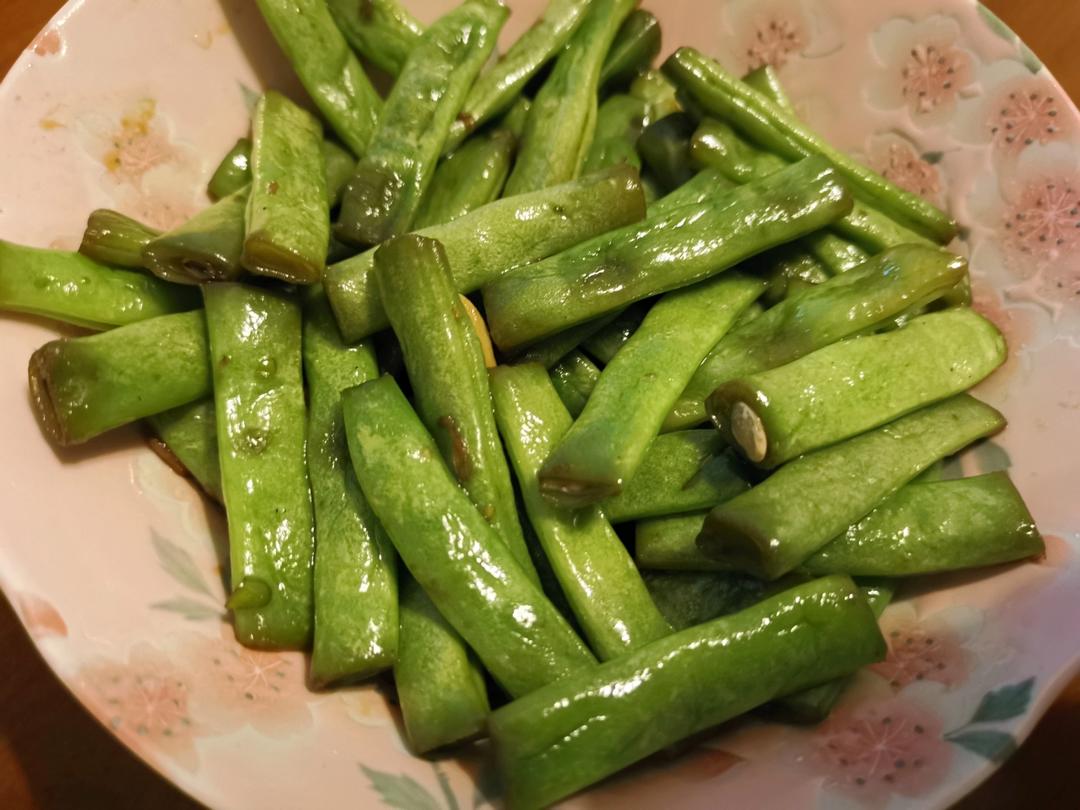 家常小炒四季豆，蔬菜就是要清爽鲜甜