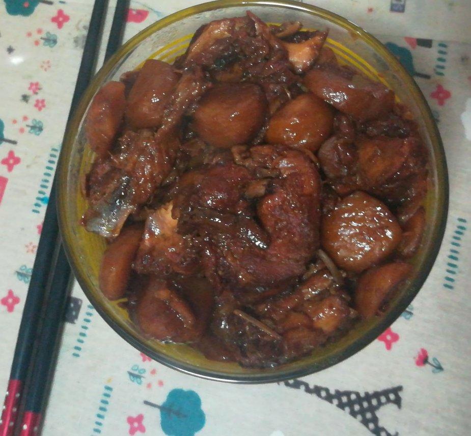 甘栗焖太阳谷童子鸡鸡块 ～太阳谷菜谱