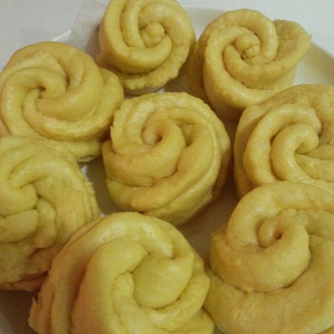 南瓜玫瑰花馒头