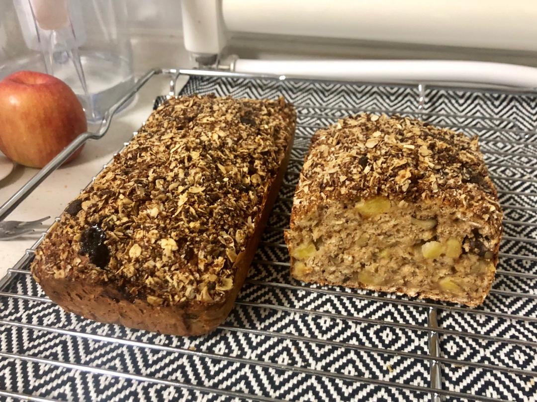 暖香燕麦苹果快手面包丨健康·烘焙