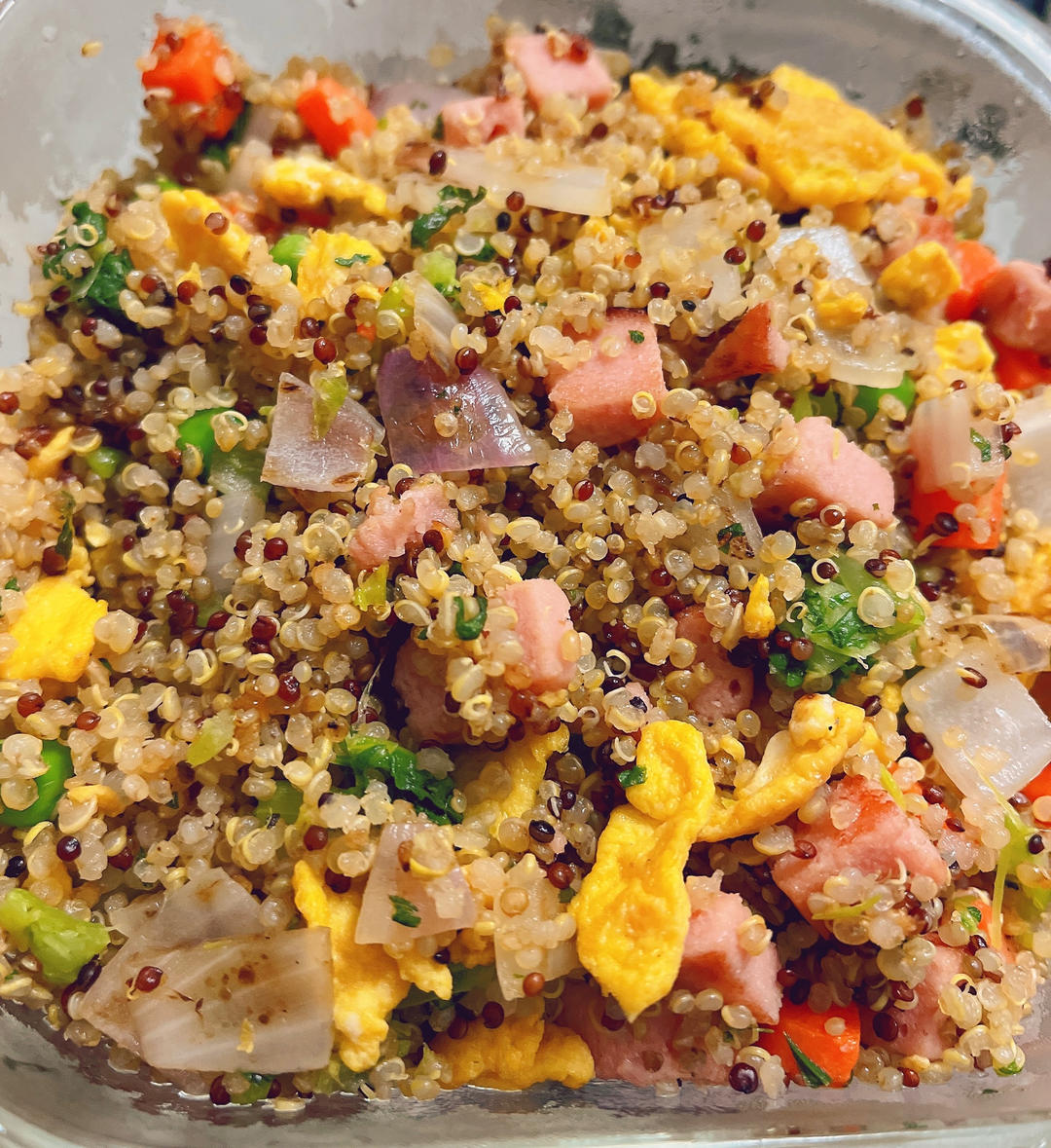 低卡低糖的快手炒饭—藜麦鸡蛋饭
