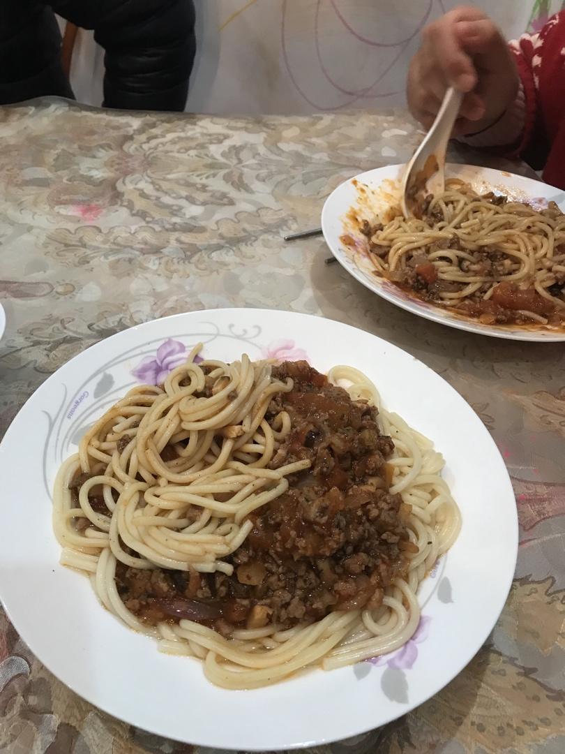 （完胜必胜客的）番茄肉酱意大利面～