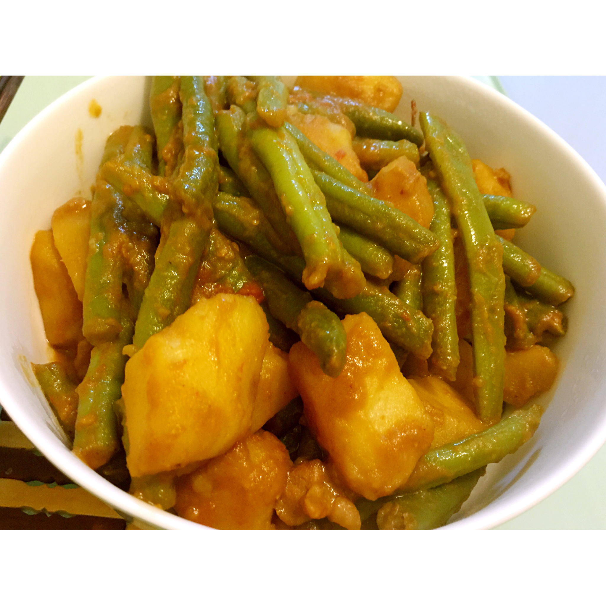 土豆炖豆角