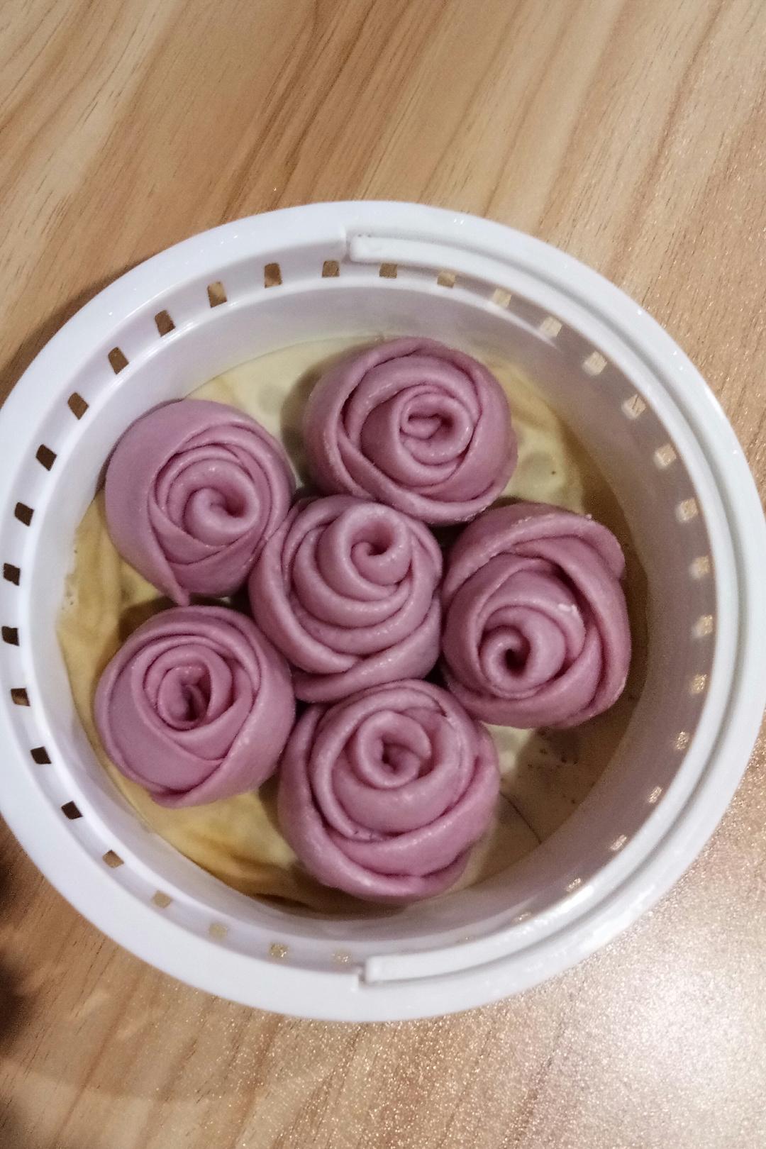 郝家二小姐做的玫瑰花馒头