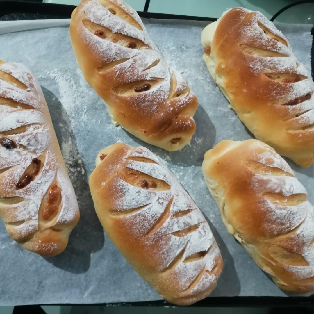 香肠（培根）芝士面包-老面版