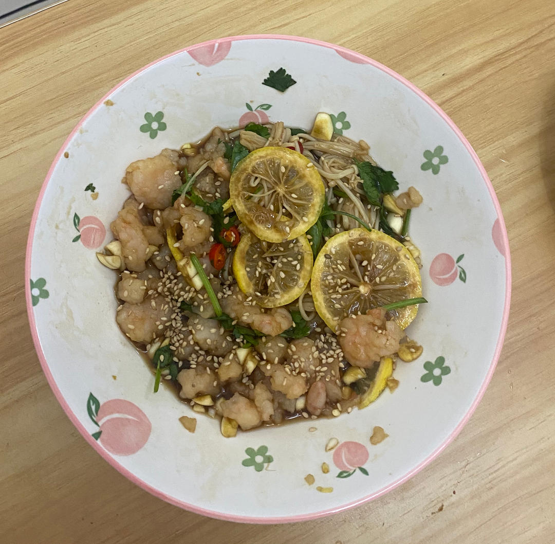 哇哦…在家做出来了海底捞泰式虾滑