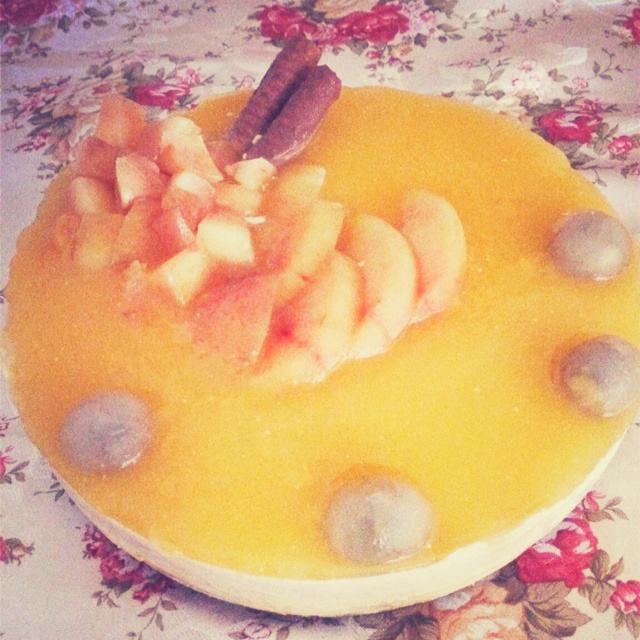 料超足的芒果慕斯蛋糕