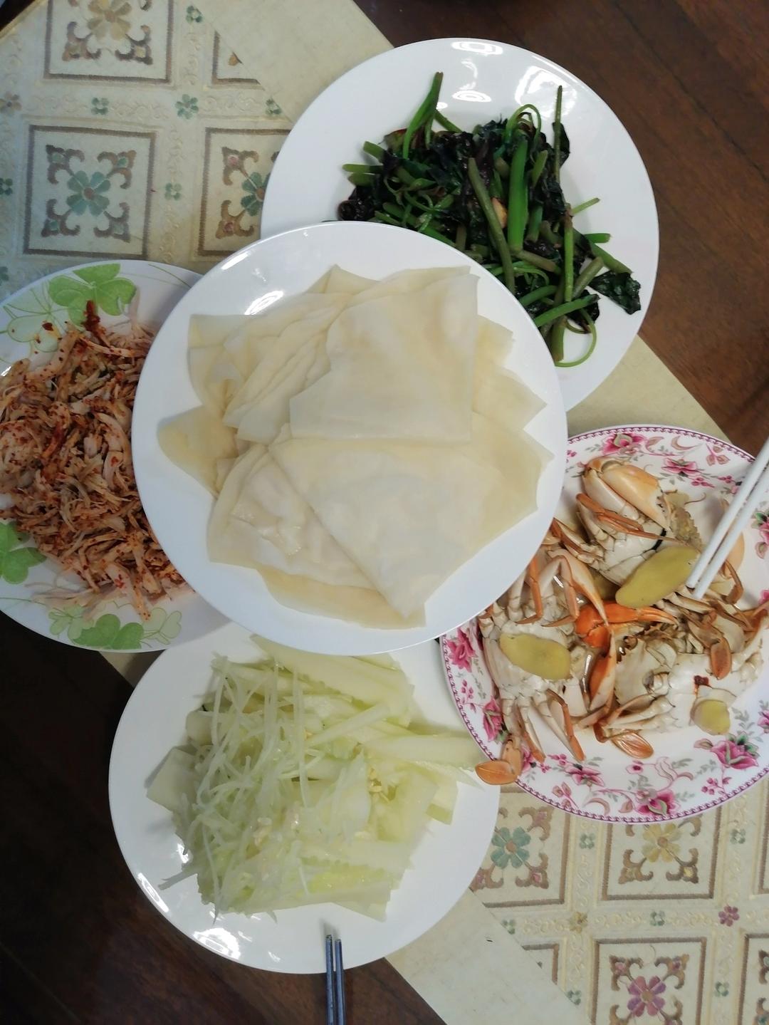 春饼   轻松一次做出十几张的春饼皮