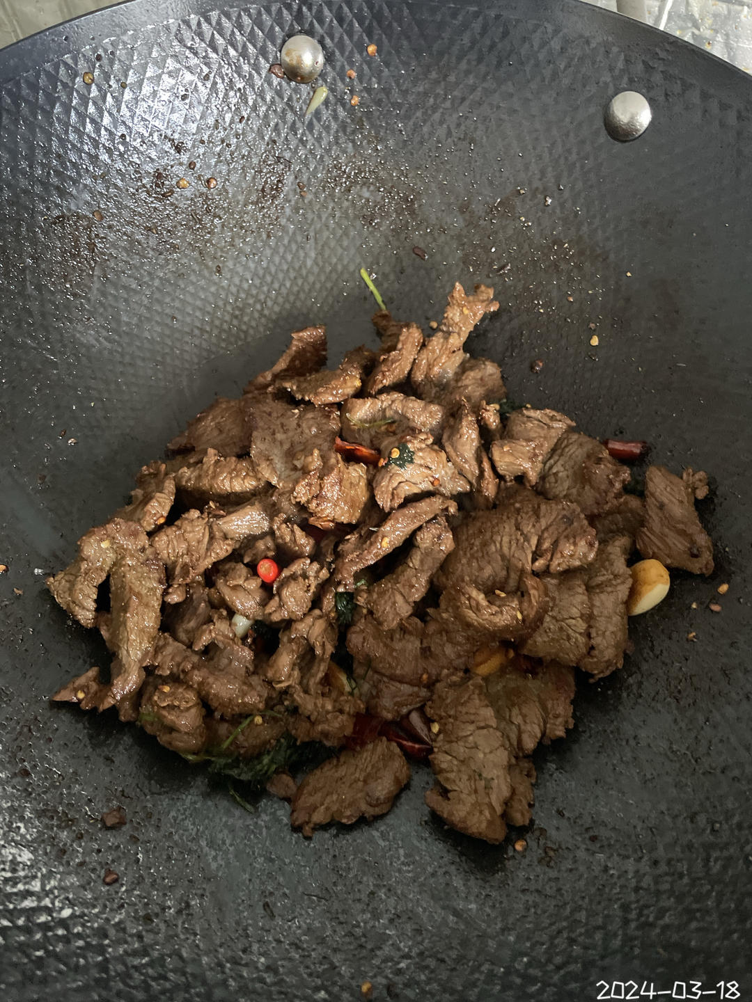 香辣孜然牛肉，我只吃自已做的，连炫三碗米饭