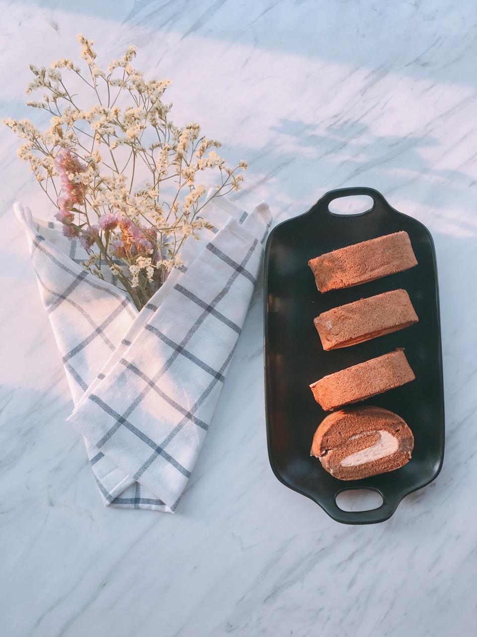 咸摩卡奶油卷/完美毛巾面技巧+回味无穷摩卡配方/烘焙视频蛋糕篇9「中卷」