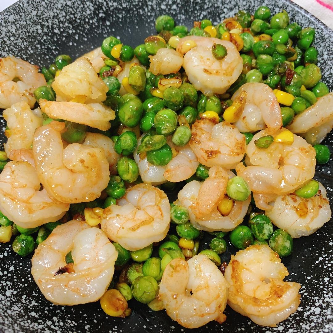 青豆玉米虾仁