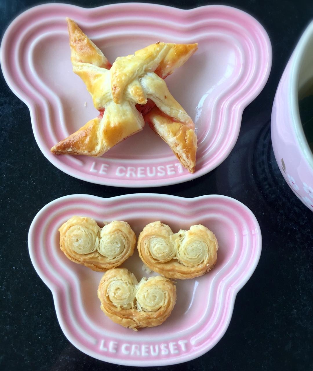 基础千层酥皮做法--附果酱酥、风车酥、蝴蝶酥和羊角酥整形