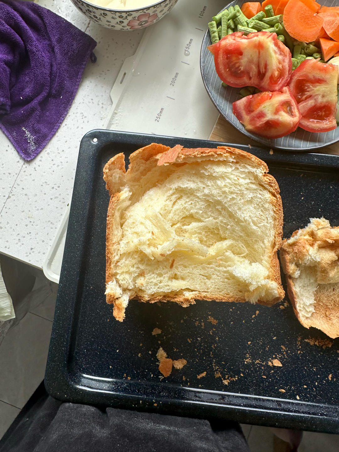 细腻绵软吐司🍞（适合夏天的轻松撸包技巧，新手必学）