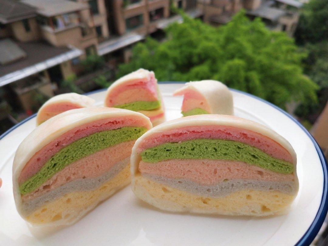 彩虹馒头～蓝天白云伴彩虹