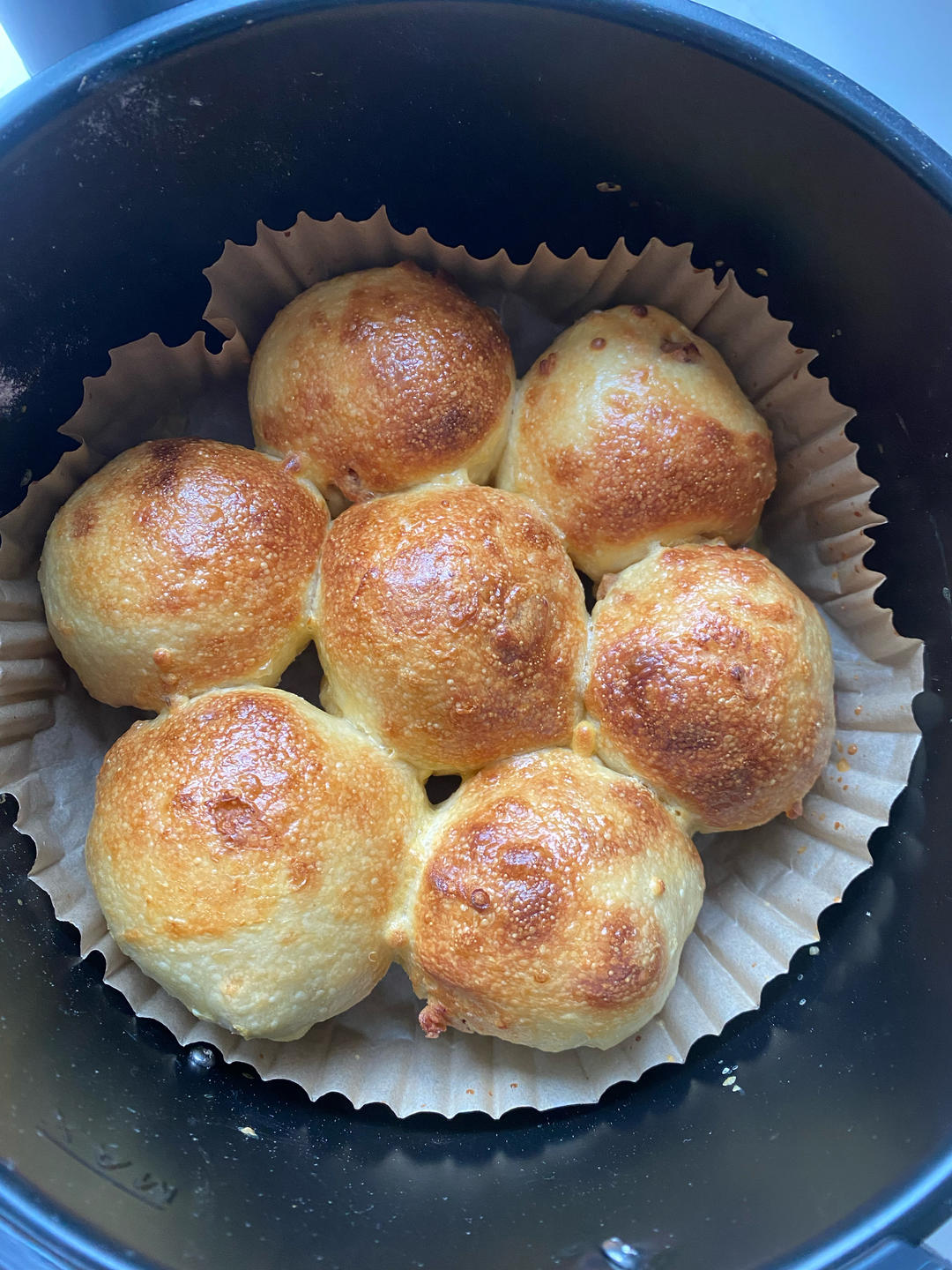 ♨️空气炸锅全麦红枣面包球