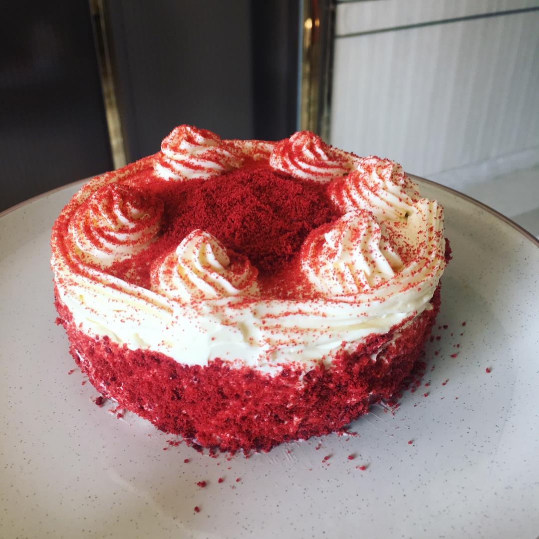暖心红丝绒蛋糕［6寸绵软戚风版 ］