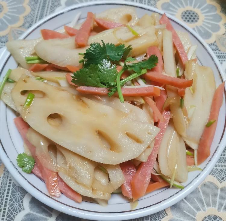 凉拌藕片的做法