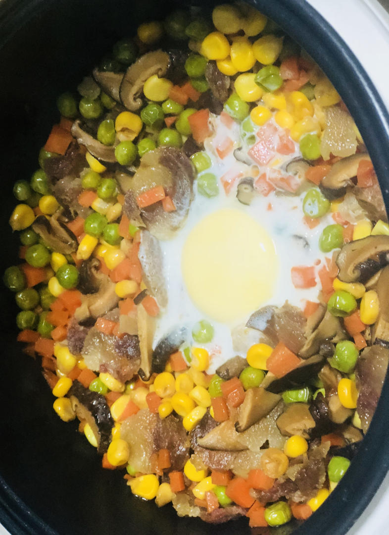 我的小厨房哇做的懒人必备电饭煲腊肠焖饭