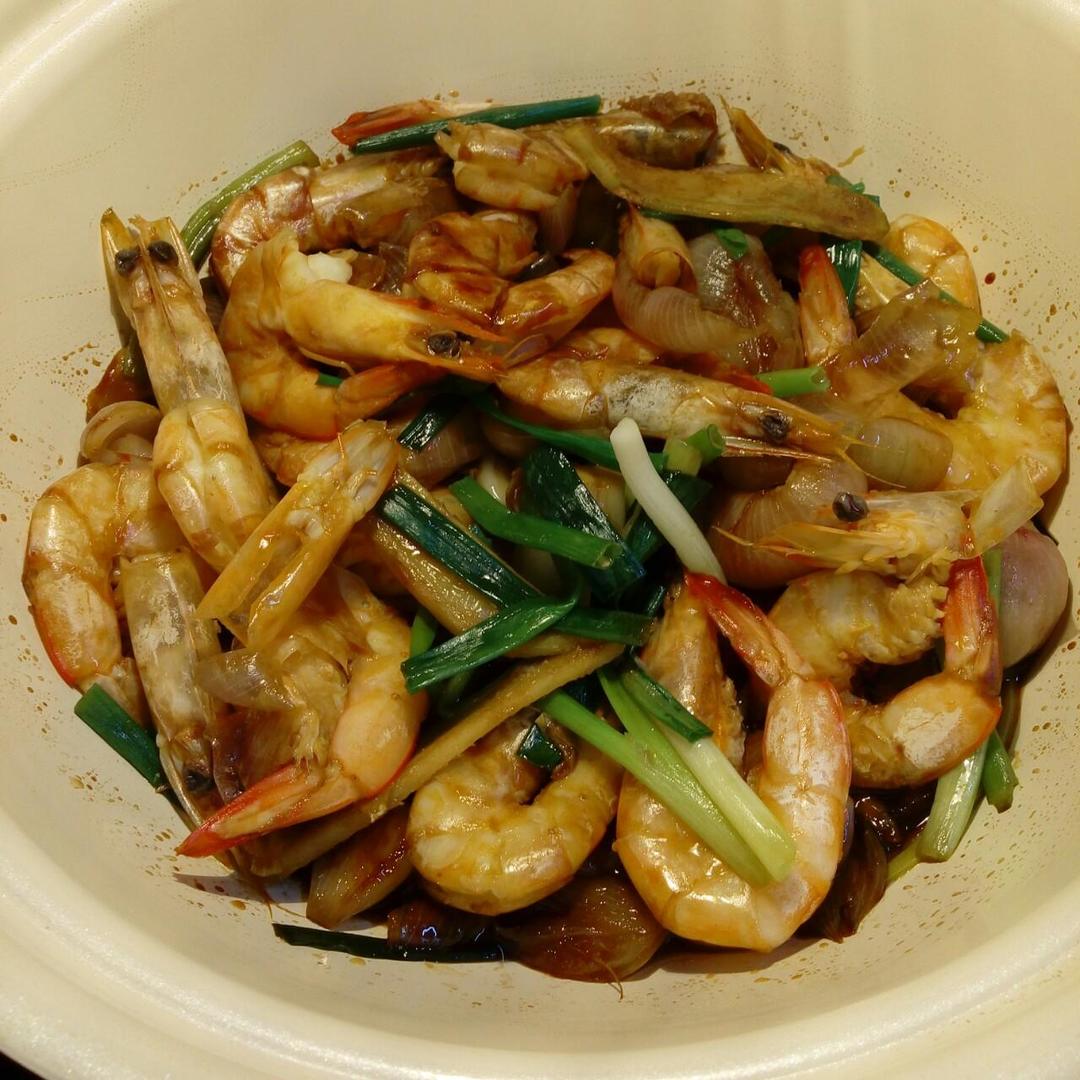蠔油姜葱虾煲的做法 步骤8