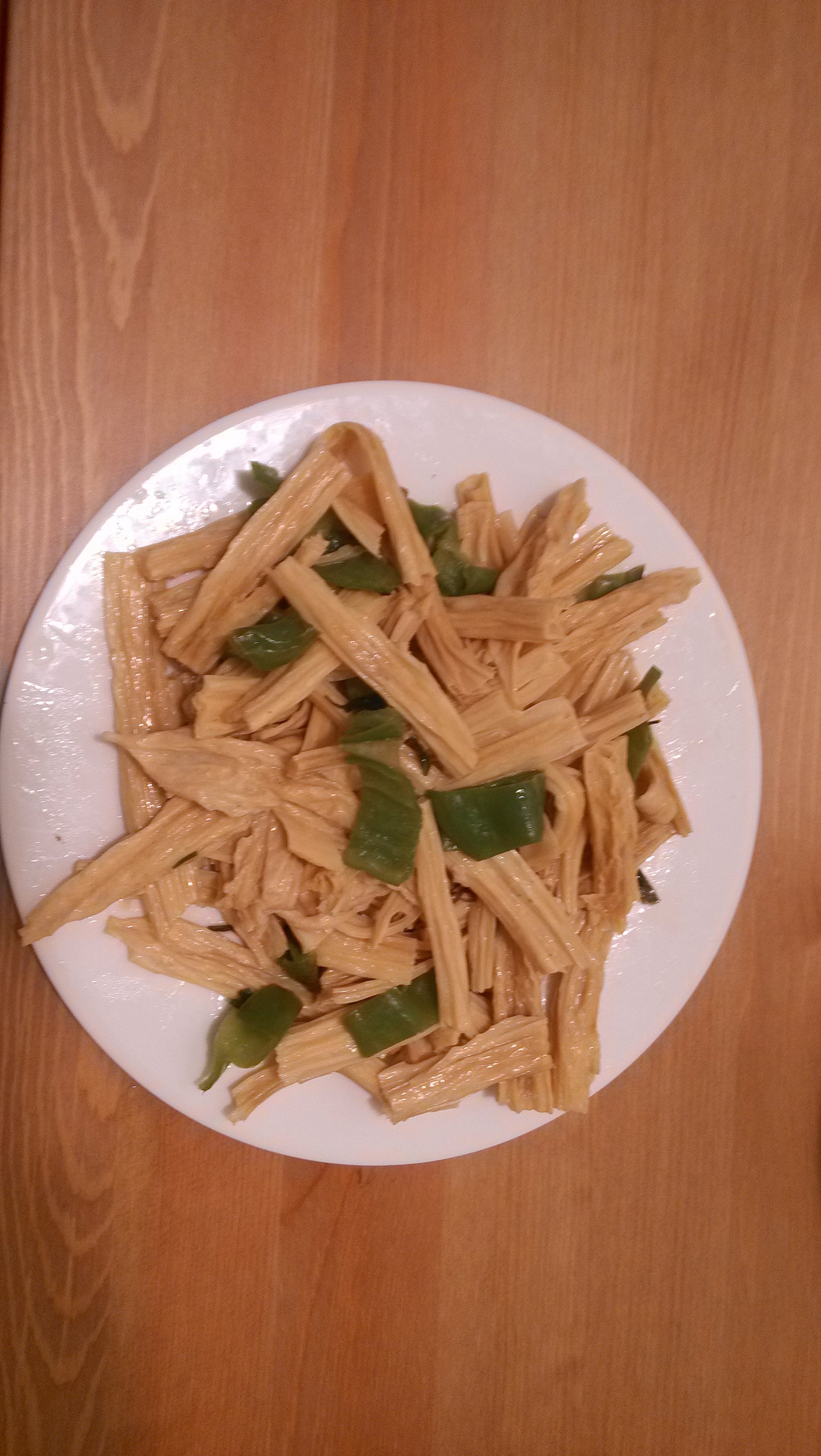 青椒炒腐竹