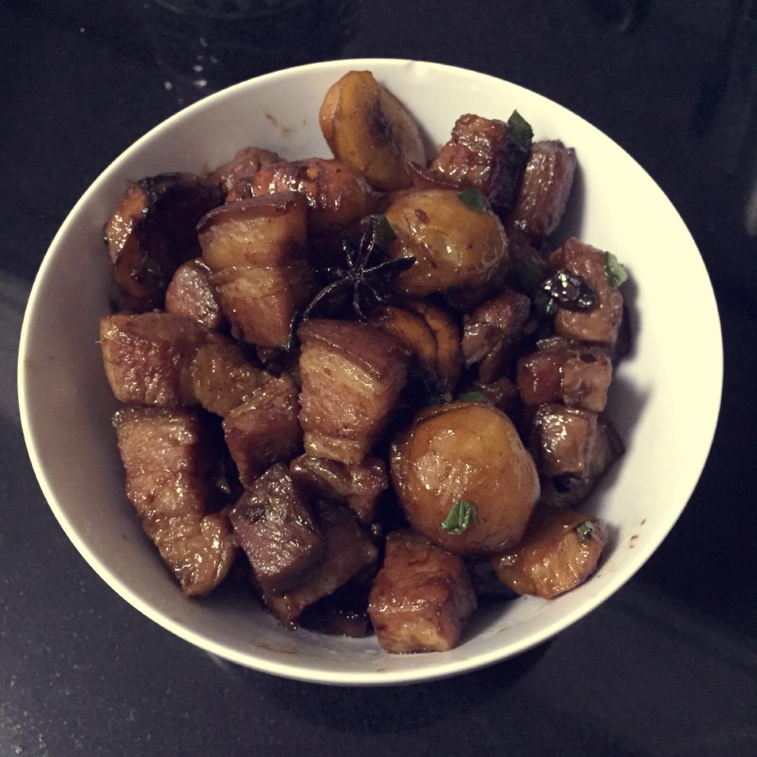 板栗红烧肉