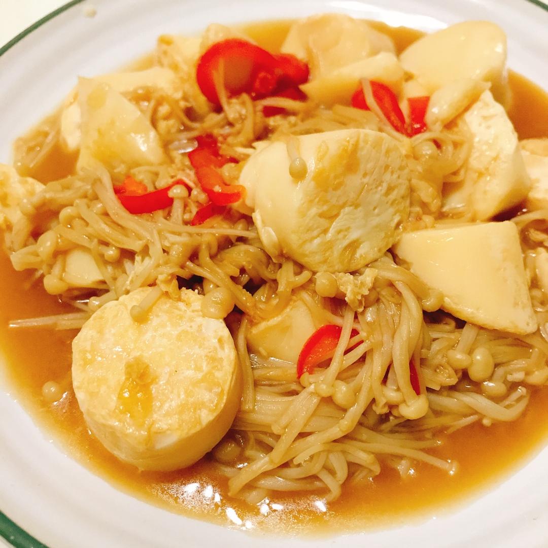 超级下饭菜--金针菇日本豆腐