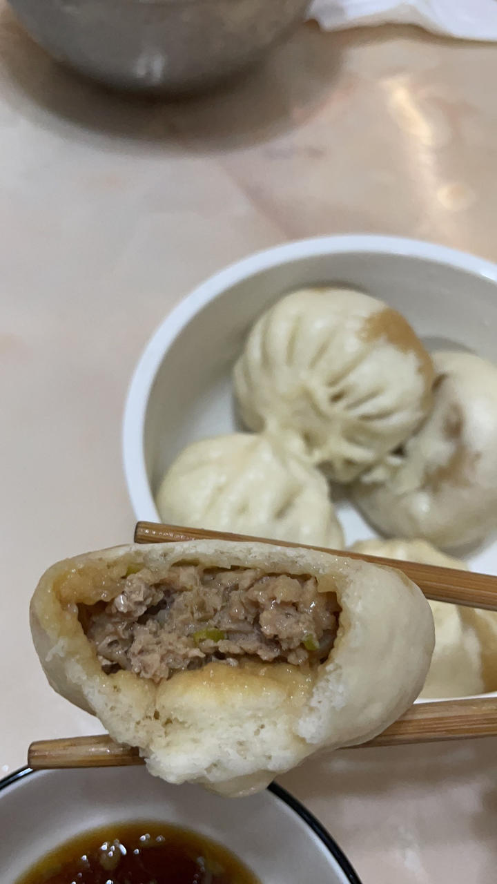 一次醒发的大肉包