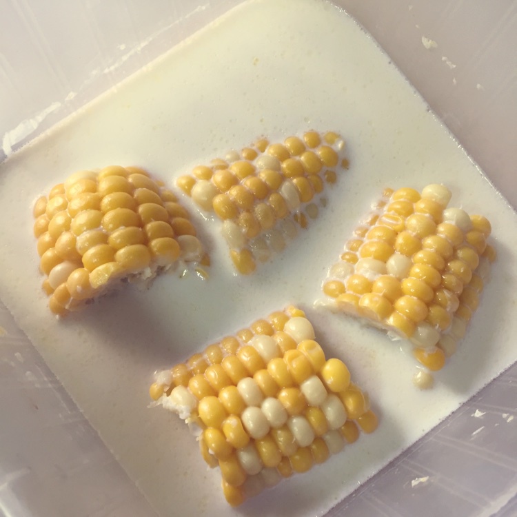 微波版牛奶浸玉米