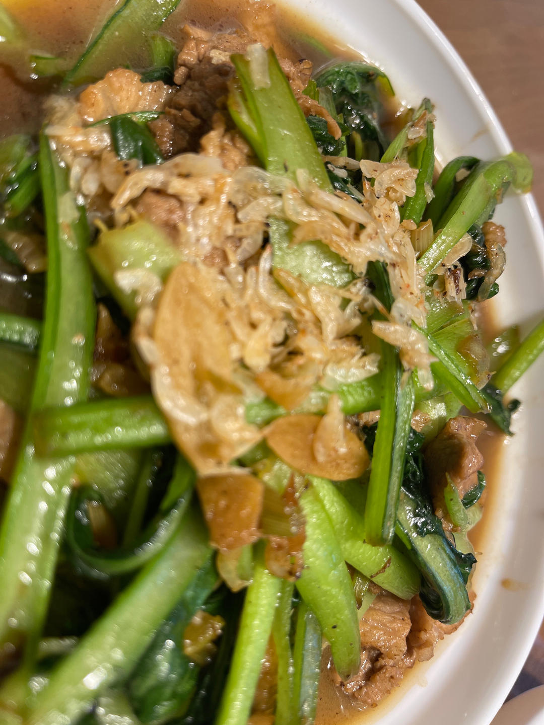 小白菜炒肉