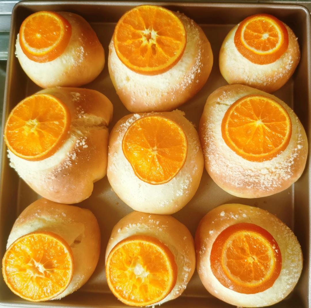 香橙卡士达星星包