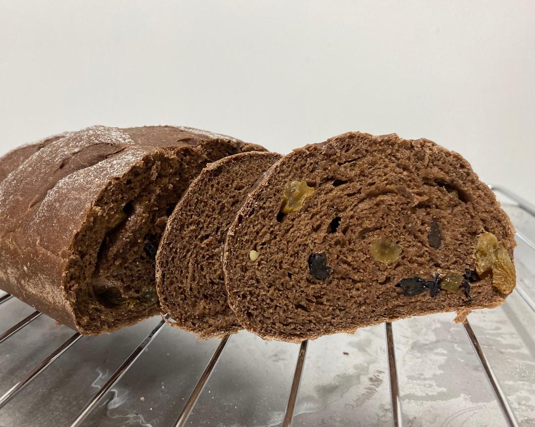 无糖无油可可全麦面包