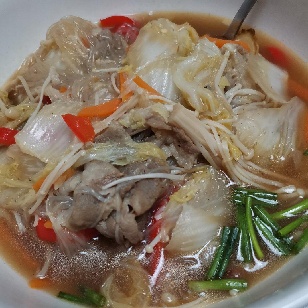 懒人版金针菇肥牛