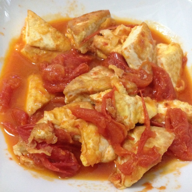 西红柿烧豆腐