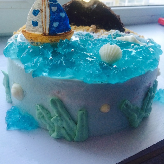 西瓜的第一个恐龙蛋糕