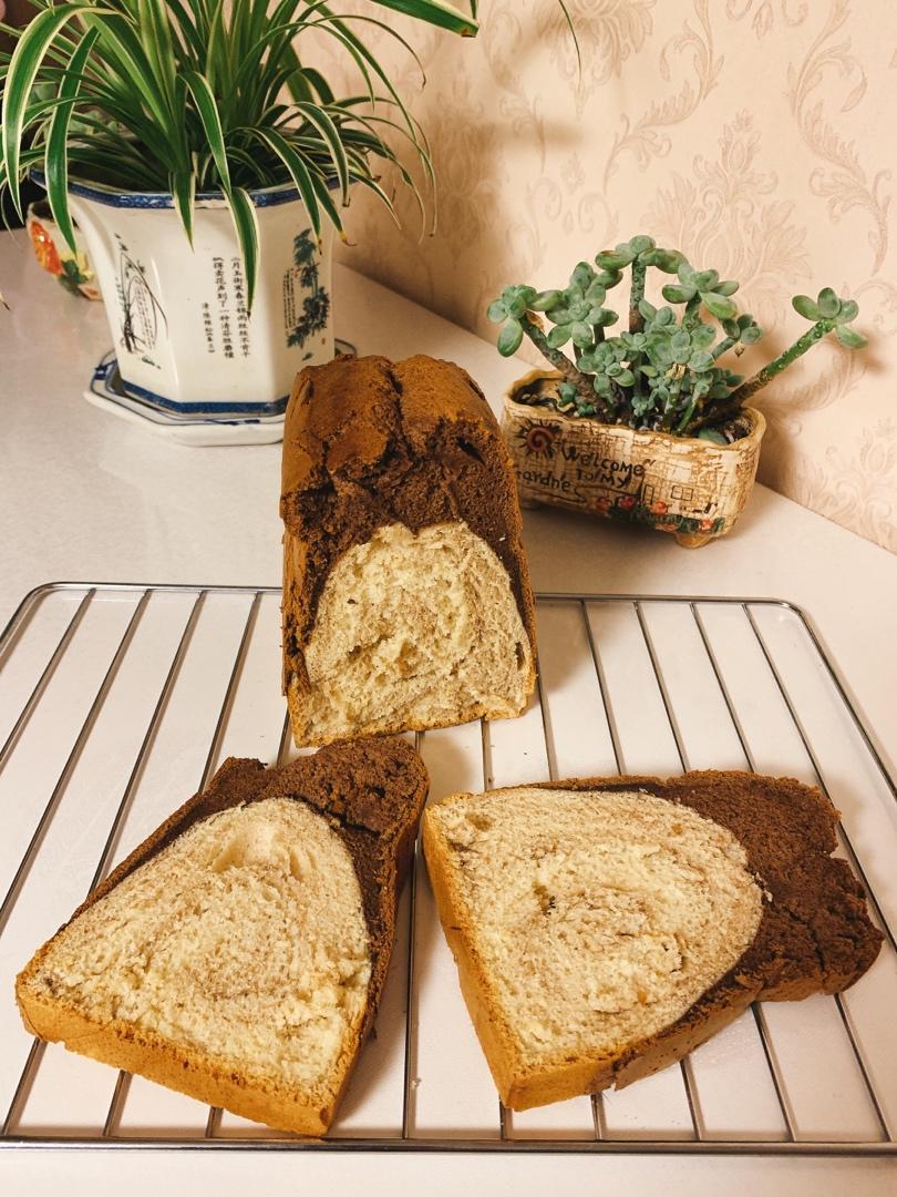 柔软的黑钻吐司🍞可可蛋糕夹牛奶吐司 一箭双雕的美味