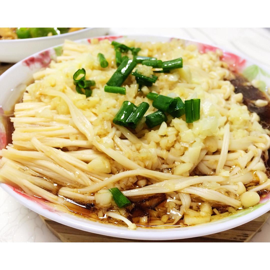 蒜蓉蒸金针菇