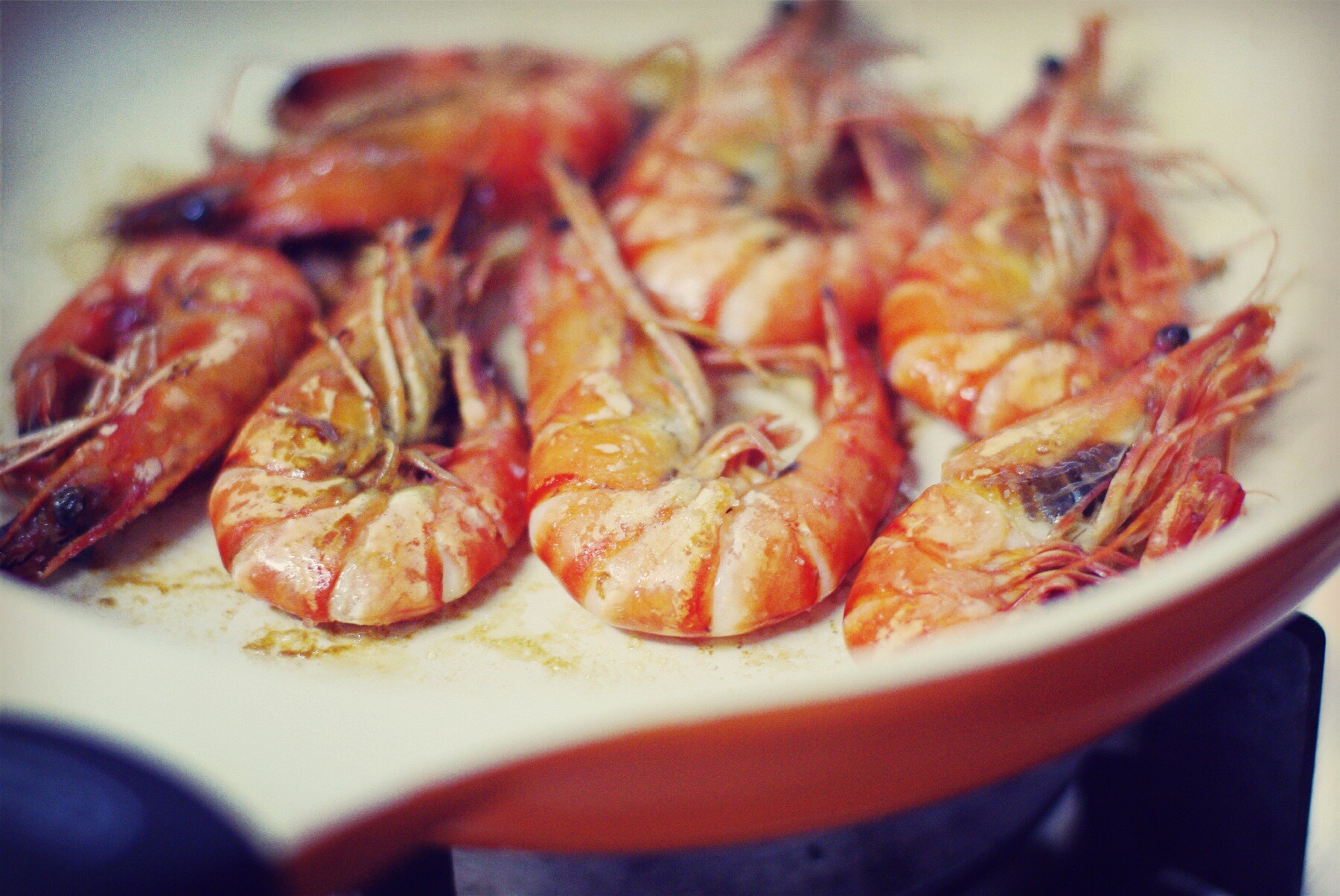 海盐黑椒煎大虾