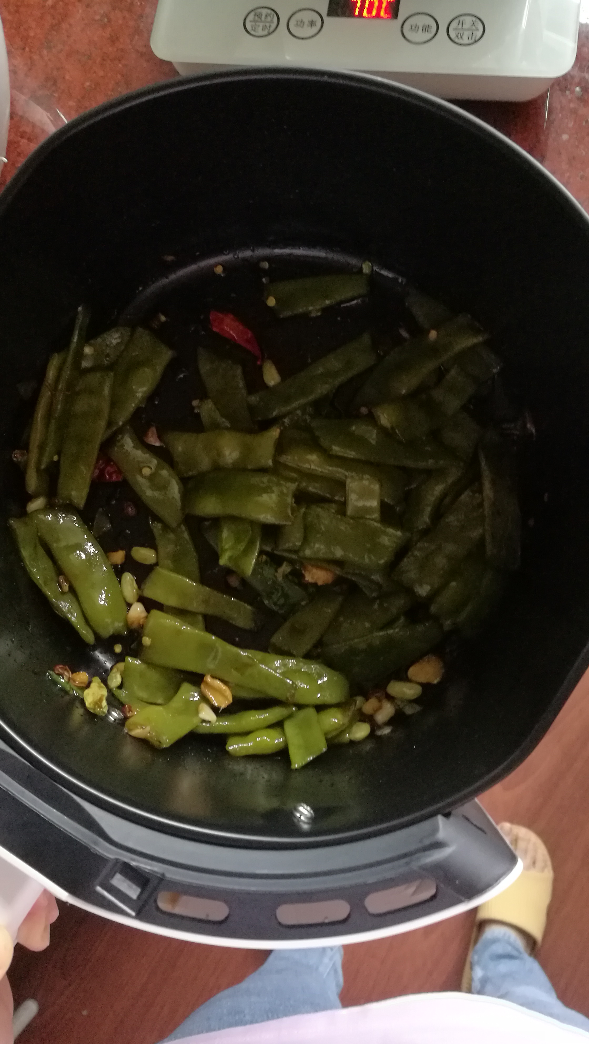 蒜蓉扁豆——空气炸锅版的做法