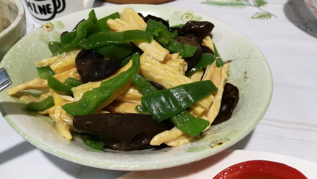 素炒腐竹