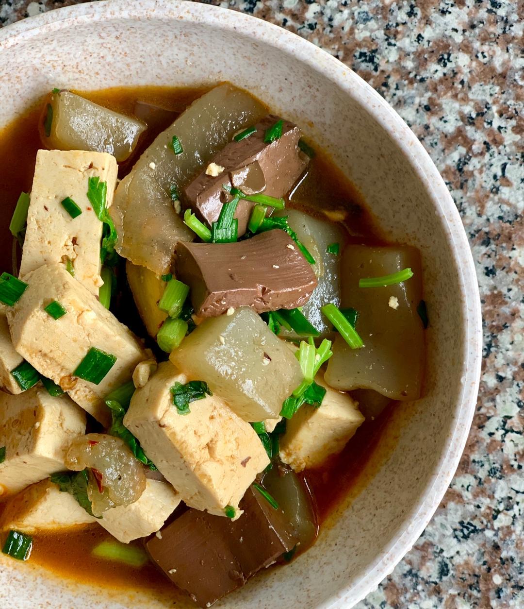 猪血豆腐