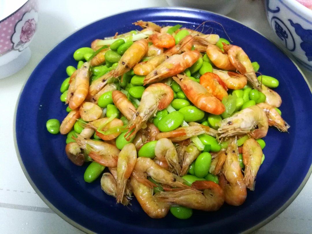 毛豆炒河虾