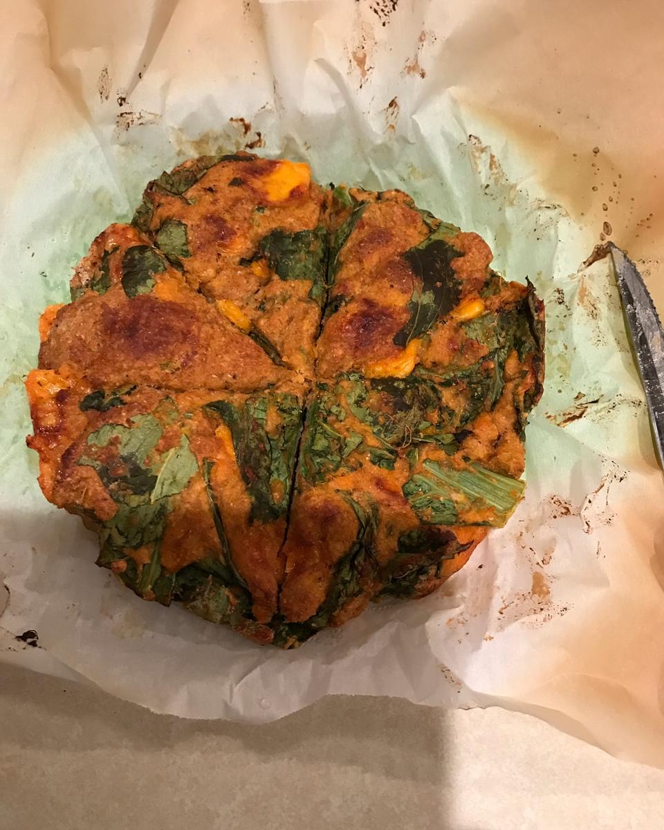 菠菜南瓜奶酪丹波面包丨健康·烘焙